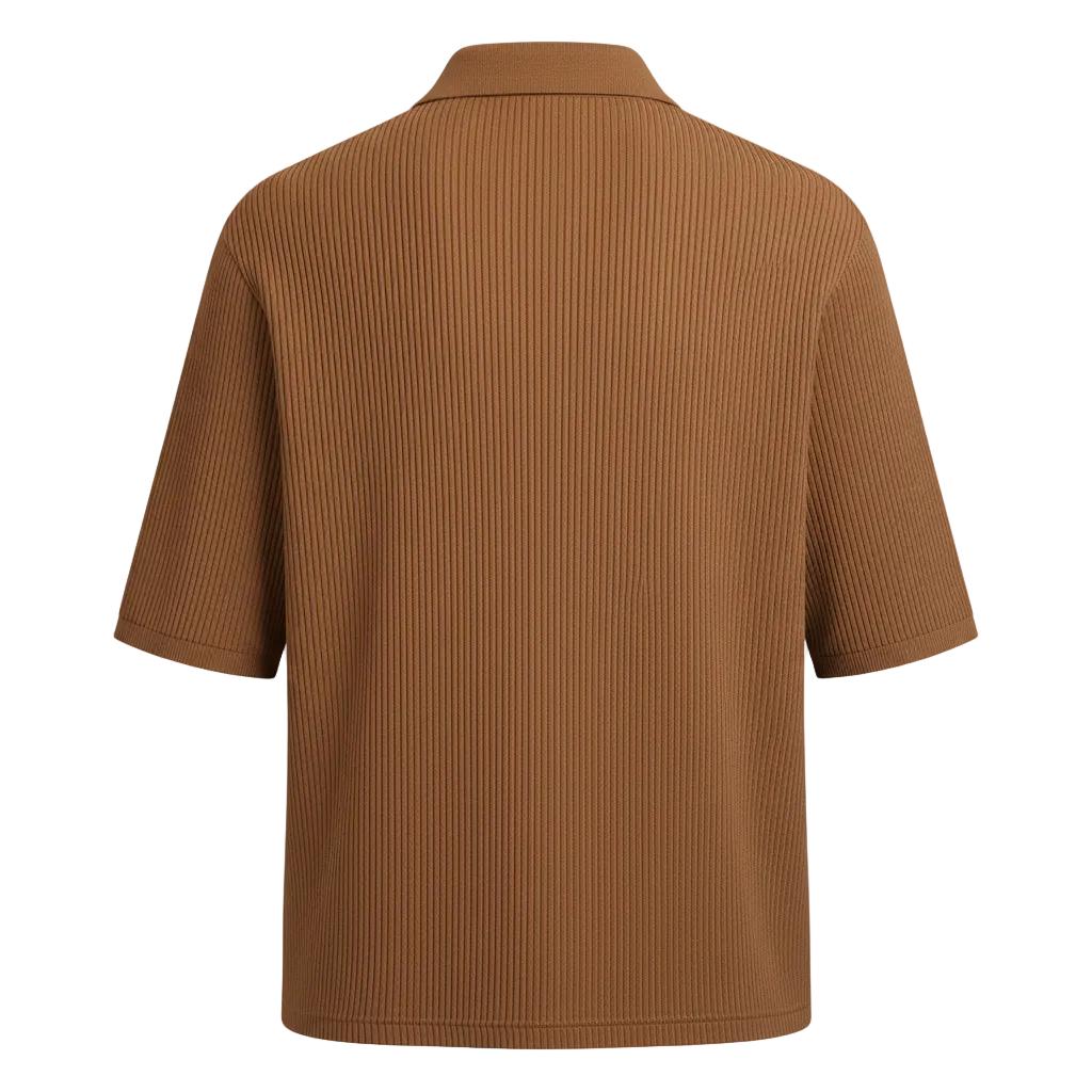 Geripptes Kurzarm-T-Shirt für Männer