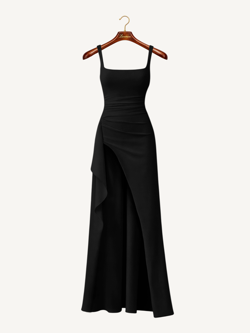 Abend Maxikleid mit schmalen Trägern