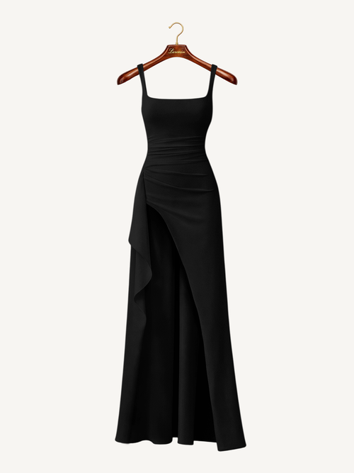 Abend Maxikleid mit schmalen Trägern