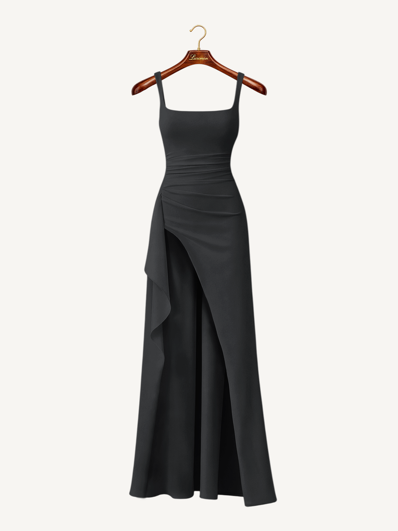 Abend Maxikleid mit schmalen Trägern