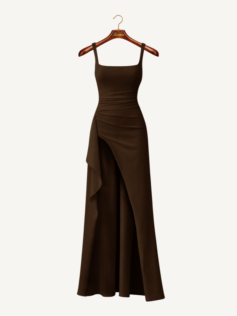 Abend Maxikleid mit schmalen Trägern