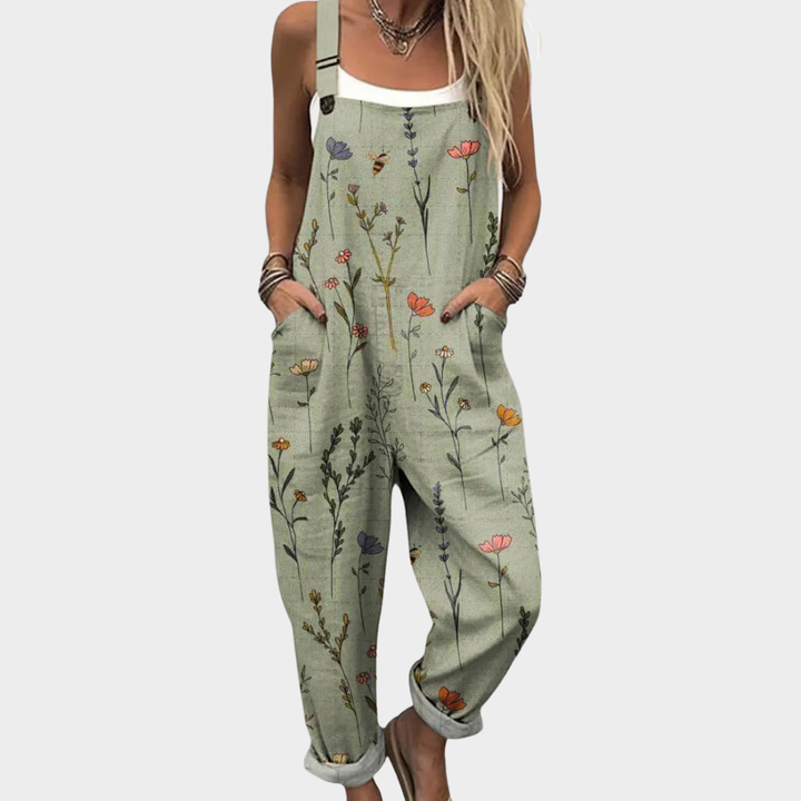 Damen Jumpsuit mit auffälligem Muster und Form