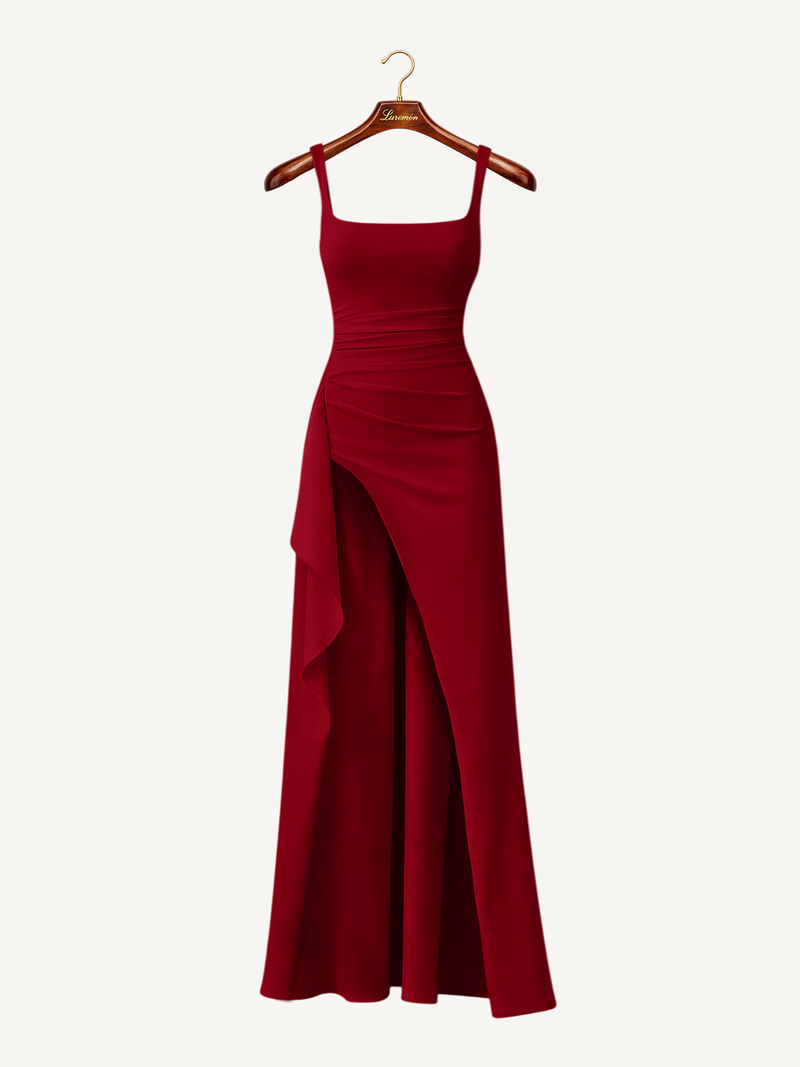 Abend Maxikleid mit schmalen Trägern