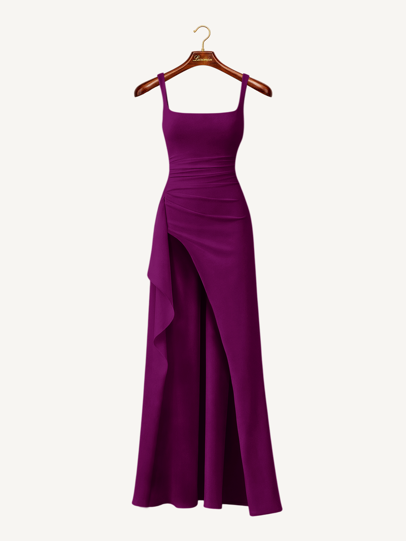 Abend Maxikleid mit schmalen Trägern