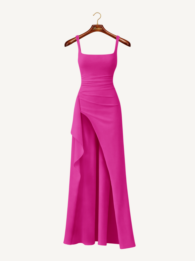 Abend Maxikleid mit schmalen Trägern