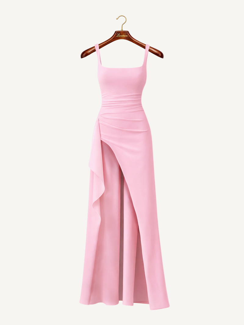 Abend Maxikleid mit schmalen Trägern