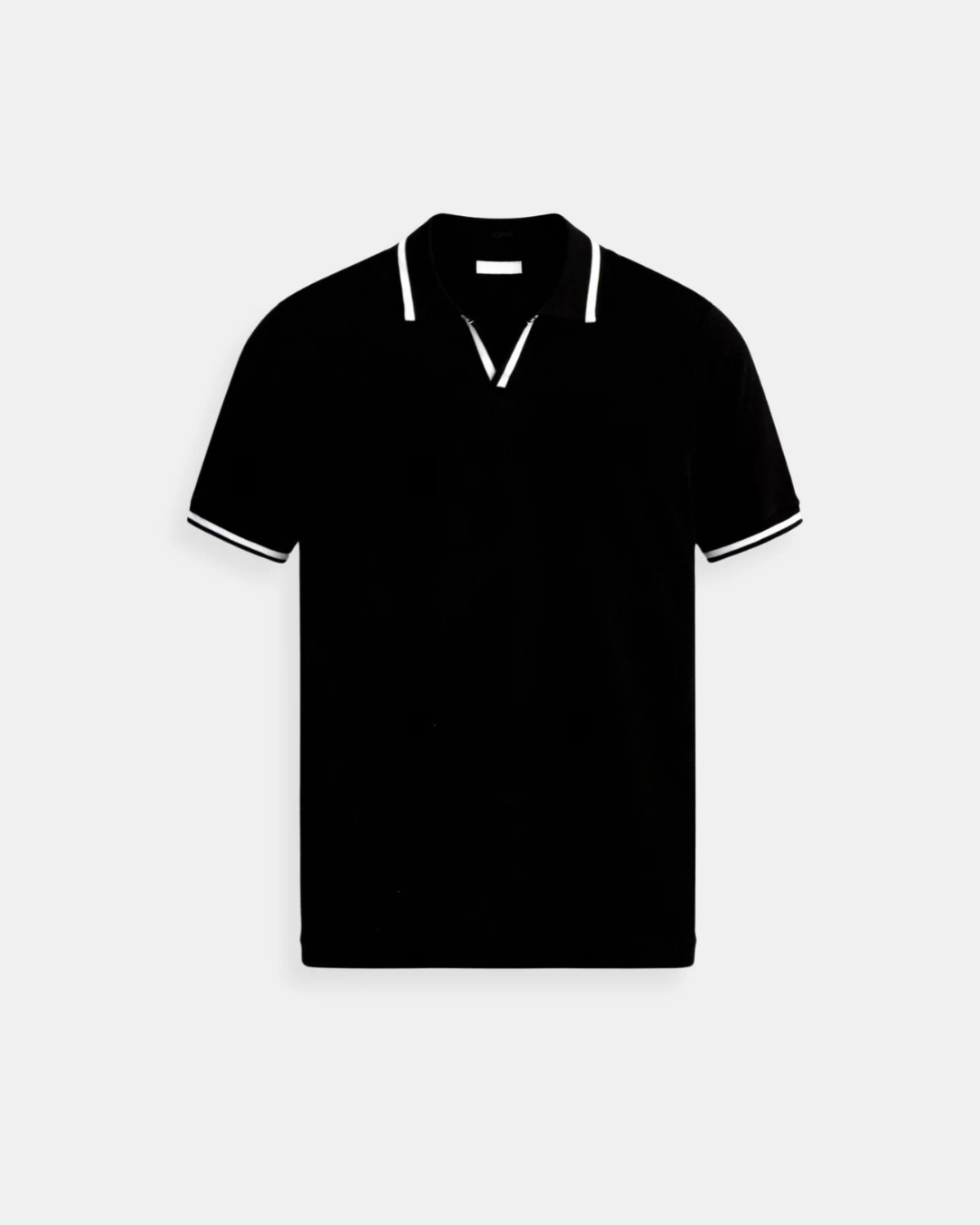 Herren Poloshirt mit Kontrast und kurzen Ärmeln