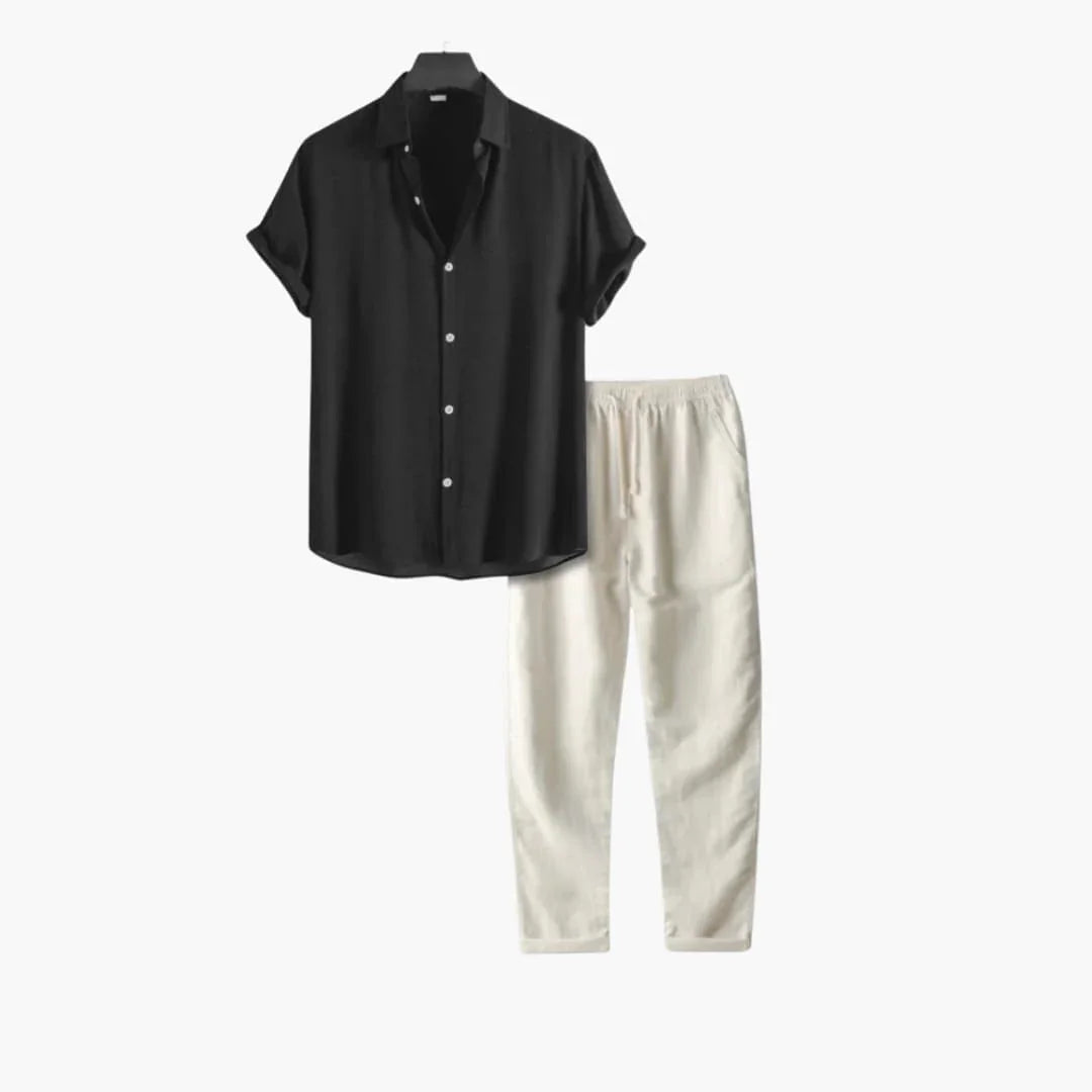 Herren Set mit Hemd und langer Hose