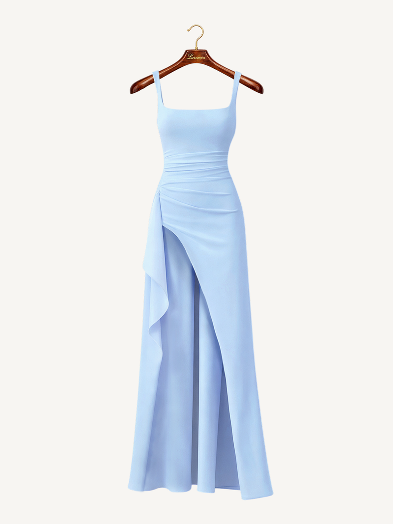 Abend Maxikleid mit schmalen Trägern