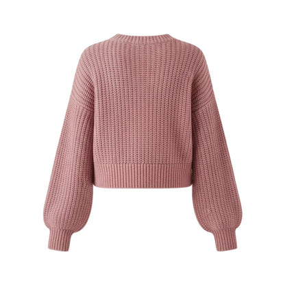 Grobstrick-Kurzpullover für Frauen