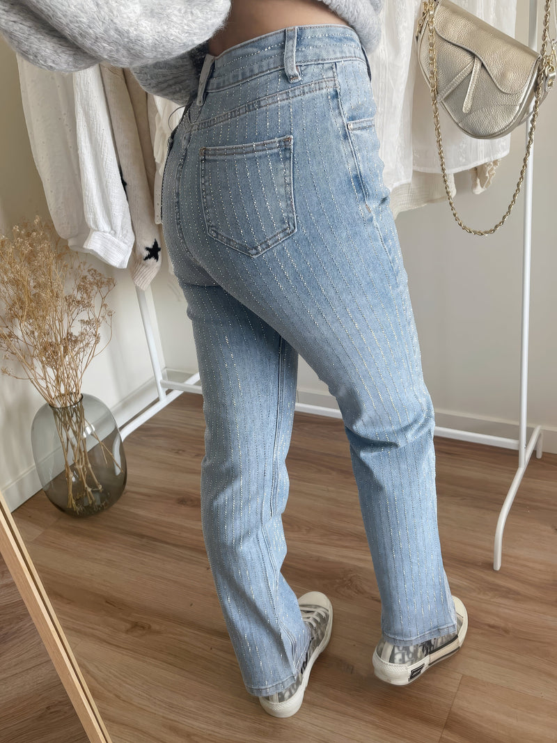 Glänzende Damenhose für festliche Momente