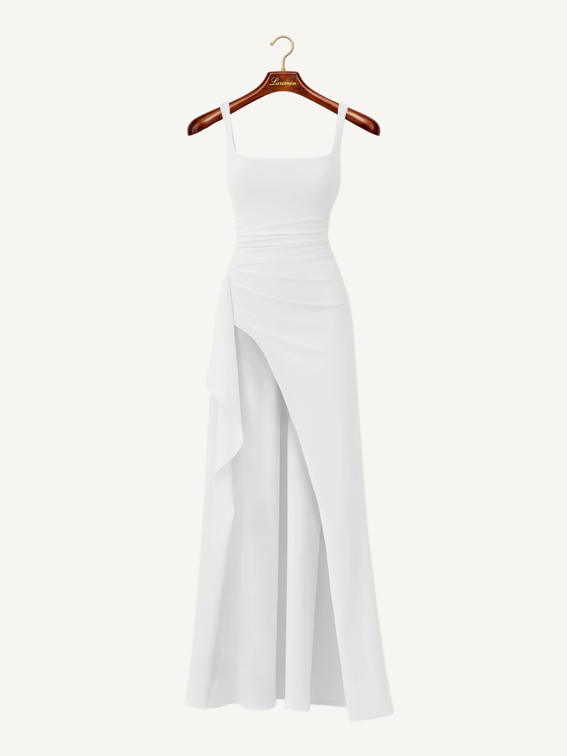 Abend Maxikleid mit schmalen Trägern