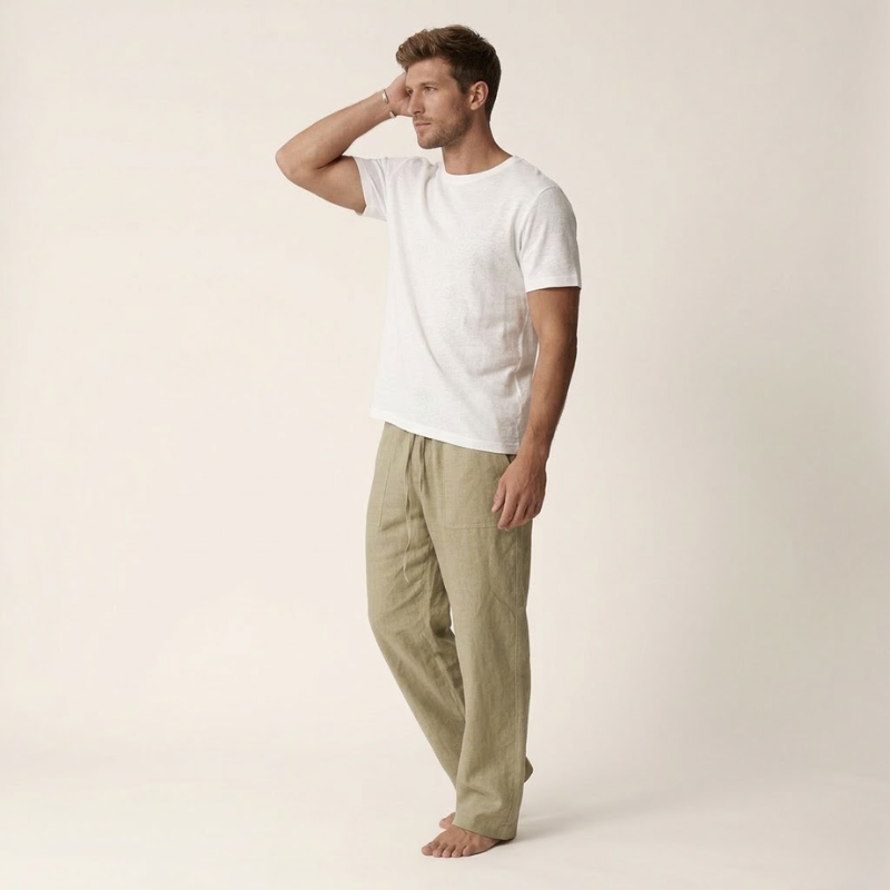 Herren Sommerhose mit gerader Form