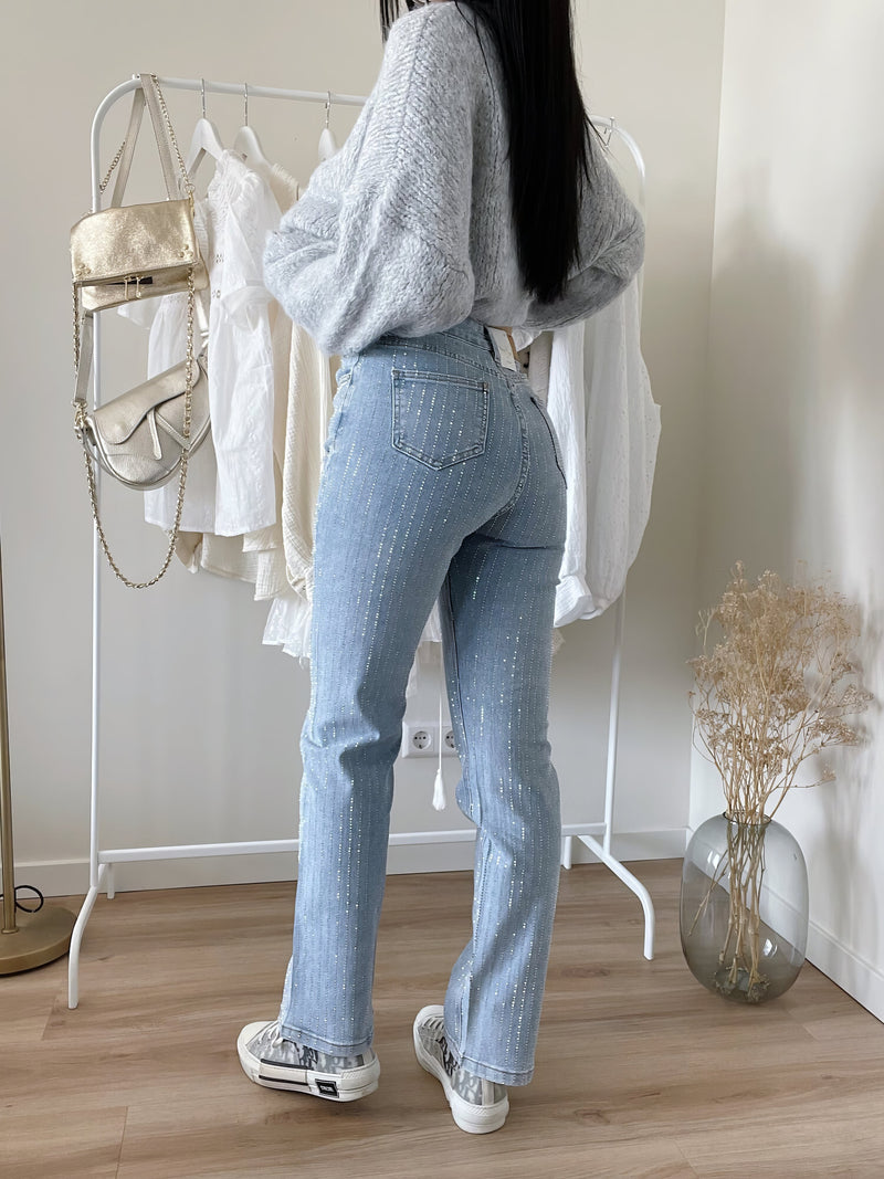 Glänzende Damenhose für festliche Momente