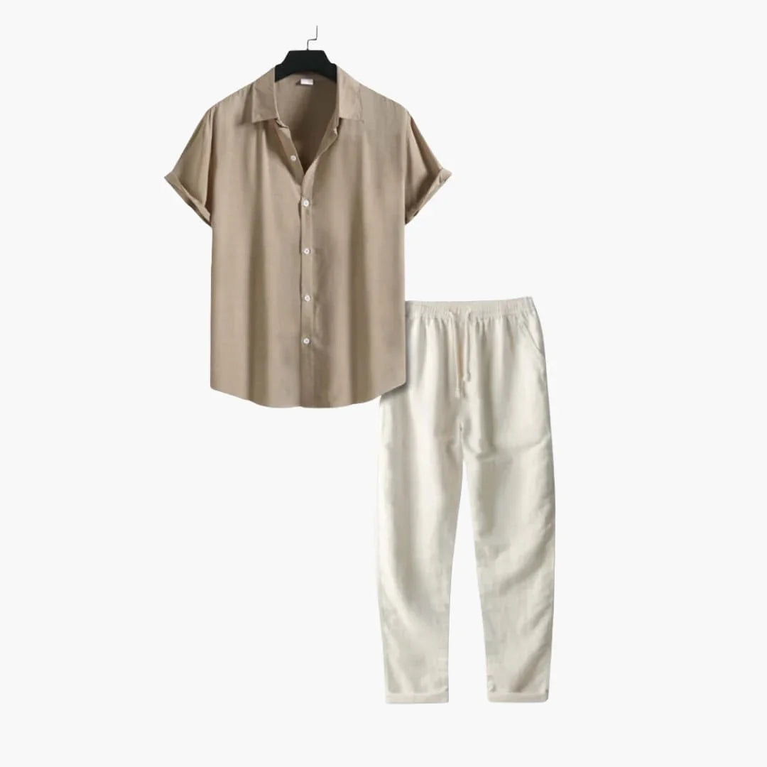 Herren Set mit Hemd und langer Hose