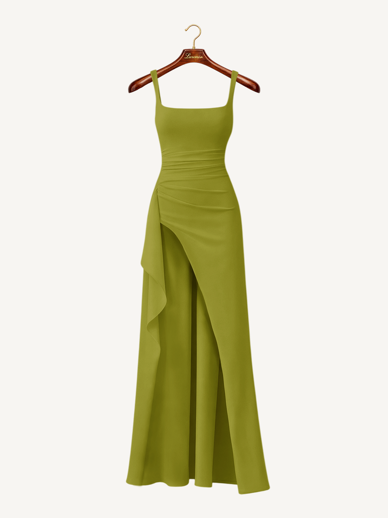Abend Maxikleid mit schmalen Trägern