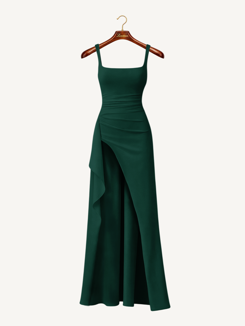 Abend Maxikleid mit schmalen Trägern