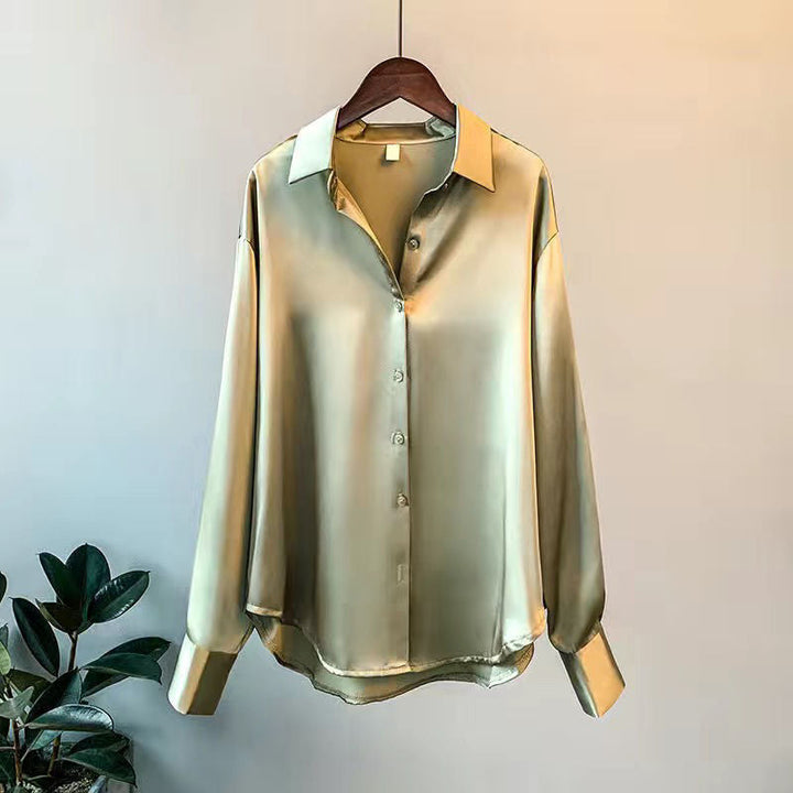 Elegante Damenbluse mit langen Ärmeln