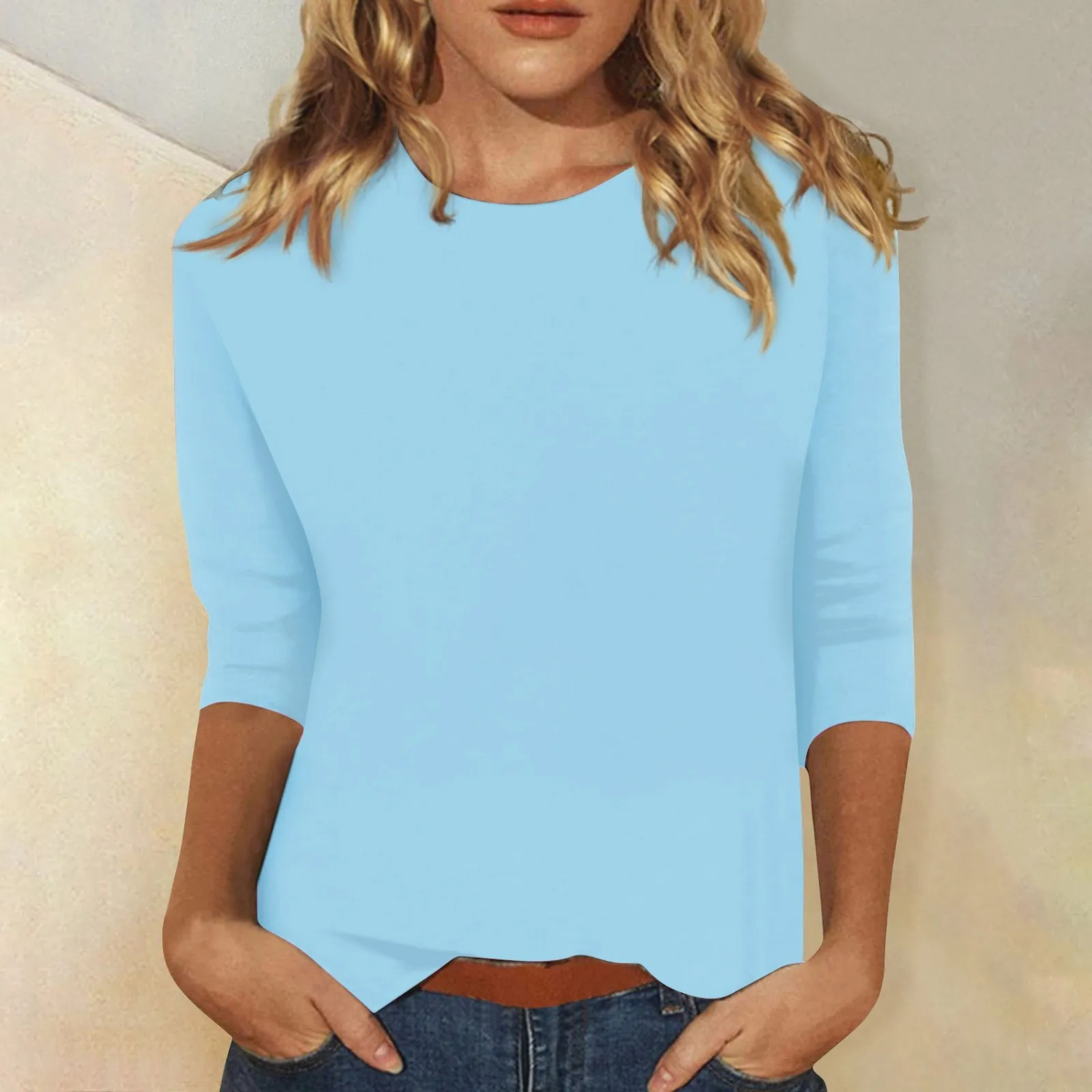 Damen-Bluse mit langen Ärmeln für den Alltag