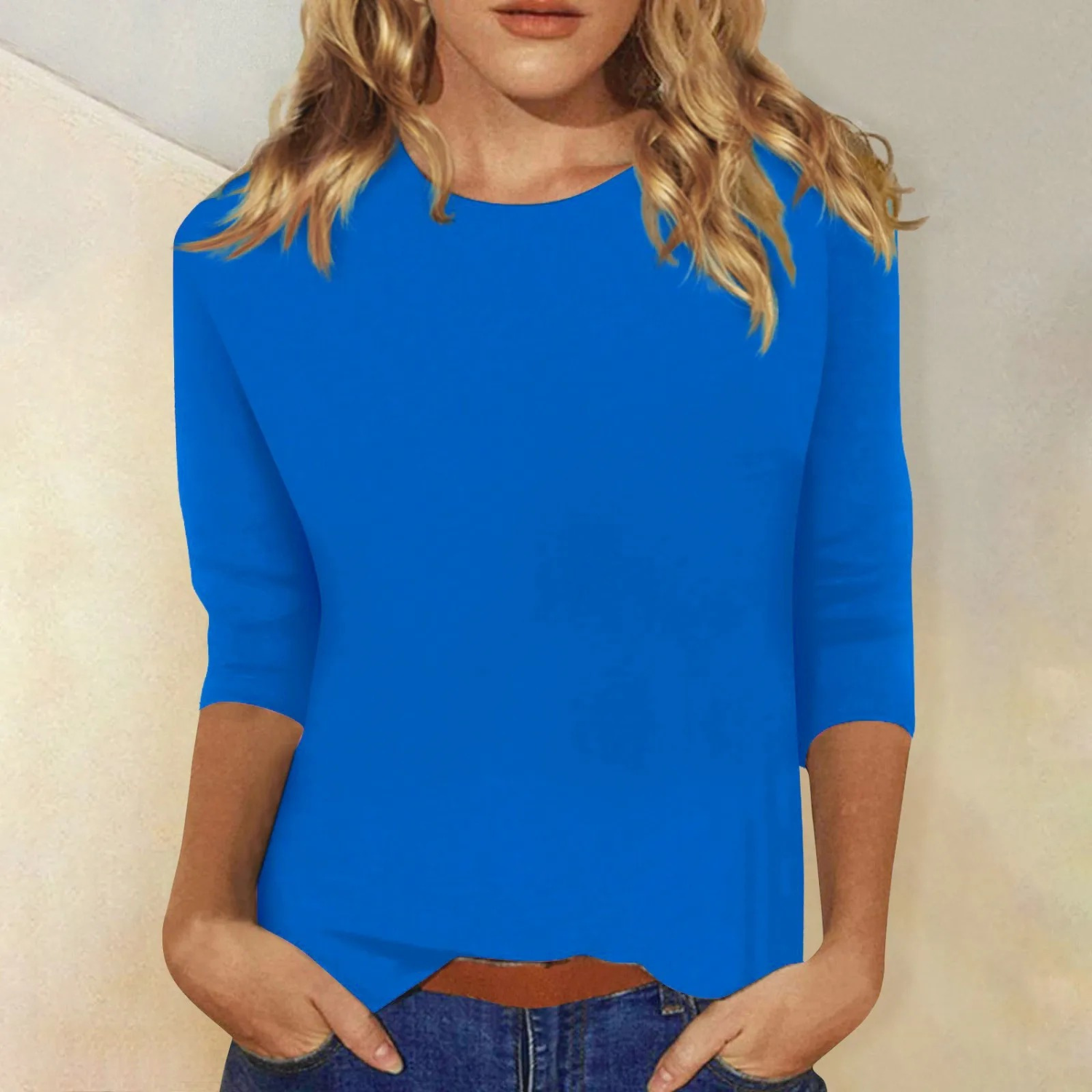 Damen-Bluse mit langen Ärmeln für den Alltag