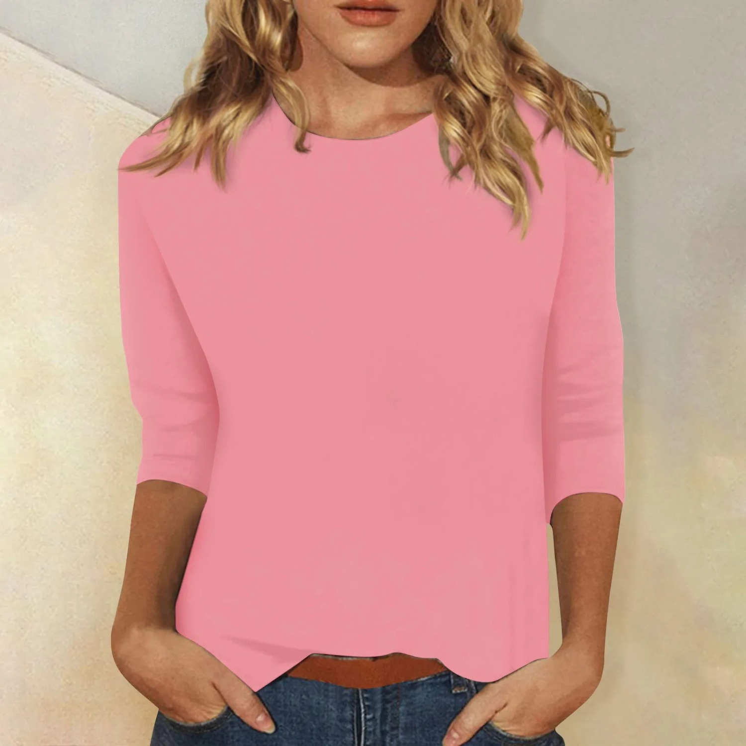 Damen-Bluse mit langen Ärmeln für den Alltag