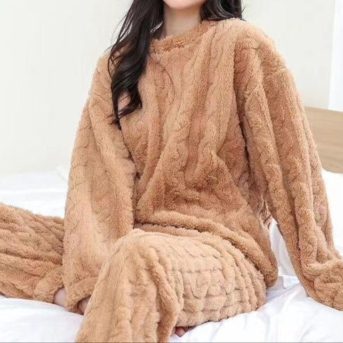 Damen-Pyjama-Set mit Pullover und Hose