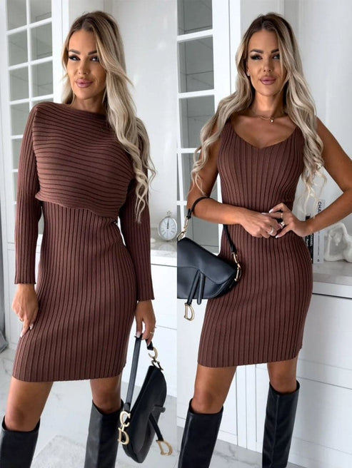 Damen-Set mit Kleid und Pullover