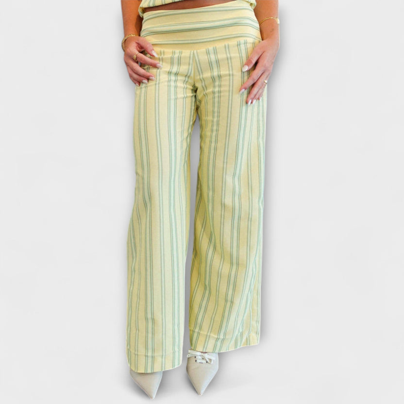 Damen Set mit Streifen und weiter Hose