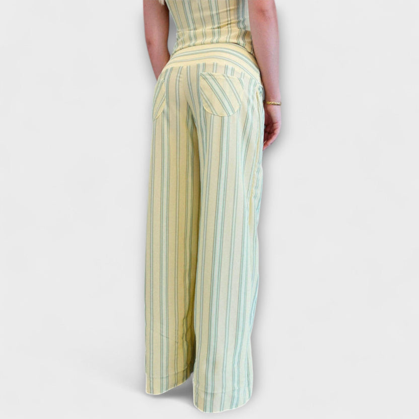 Damen Set mit Streifen und weiter Hose