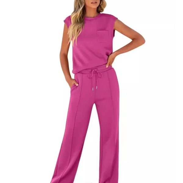 Damen Set mit ärmellosem Oberteil und Hose