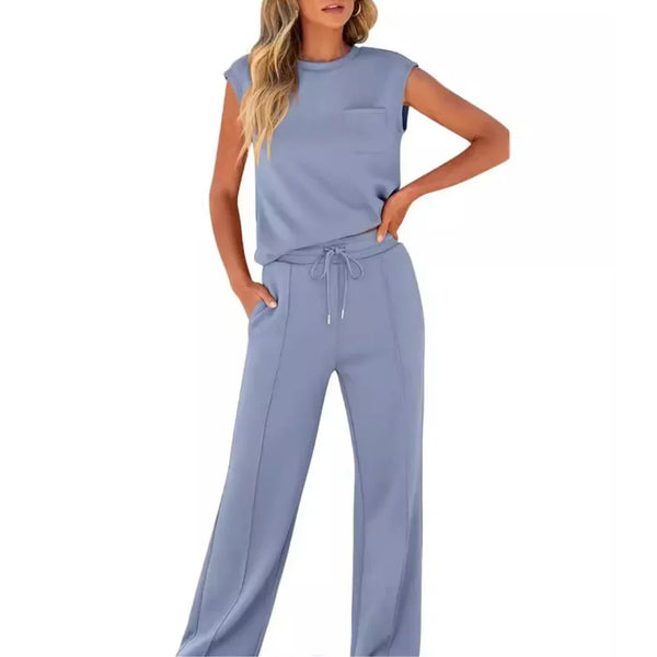 Damen Set mit ärmellosem Oberteil und Hose