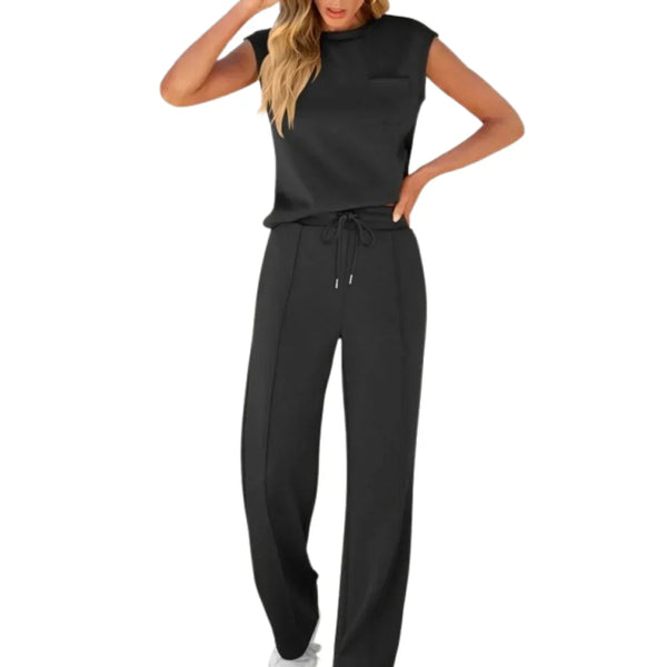 Damen Set mit ärmellosem Oberteil und Hose