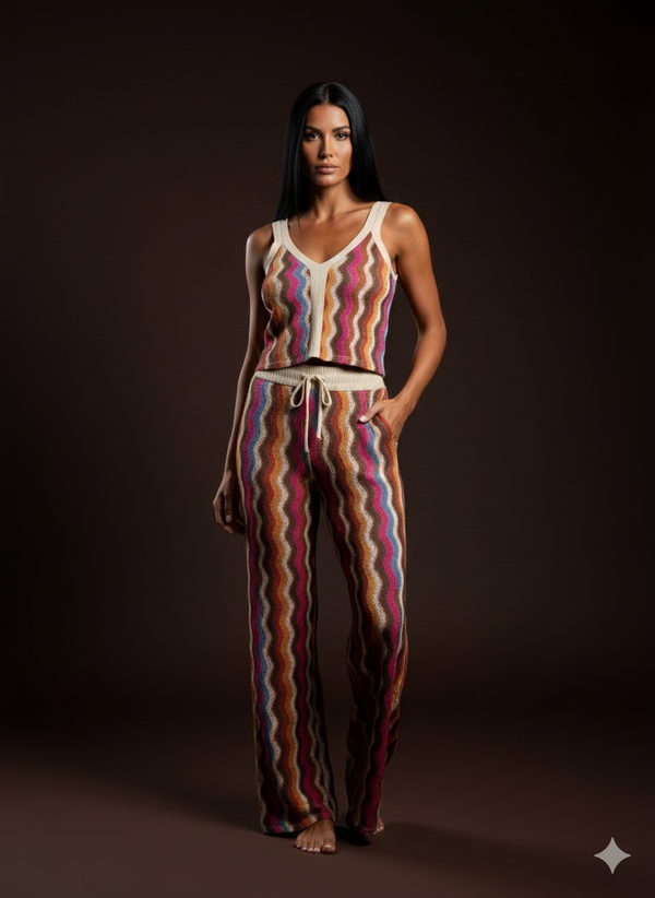 Damen Zweiteiler mit Top und Hose