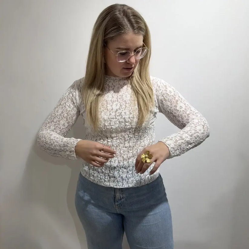 Elegantes Damen Oberteil mit Langen Ärmeln