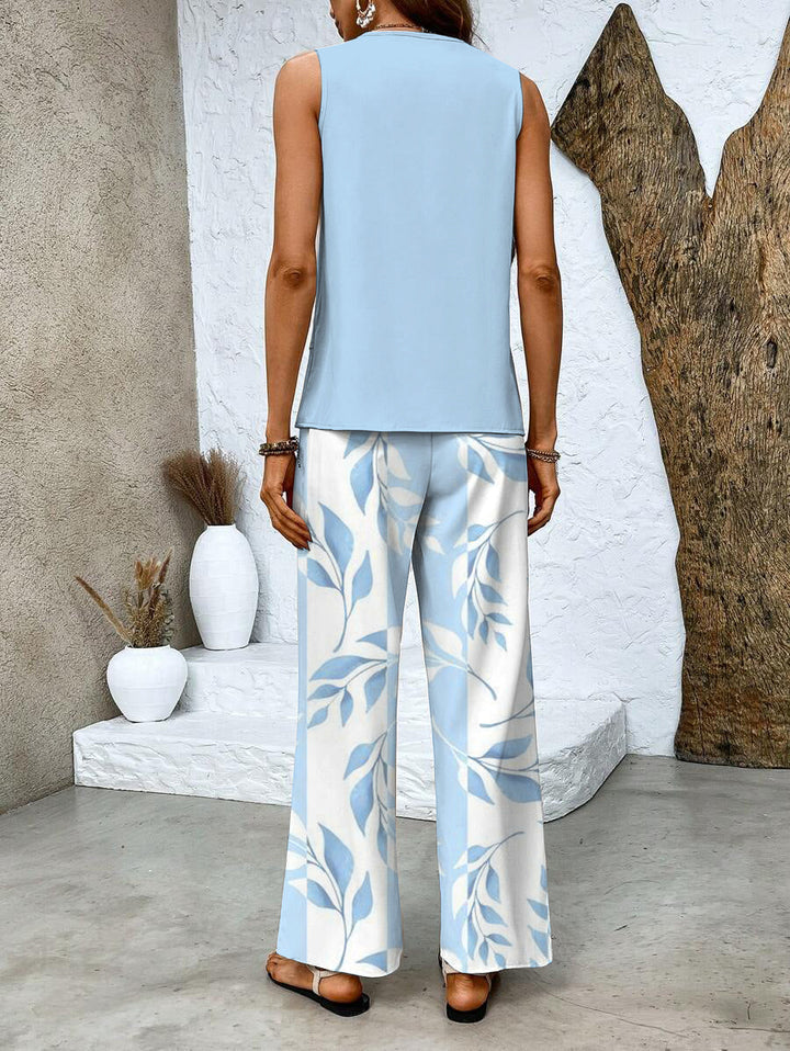 Elegantes Sommer Set mit Top und weiter Hose