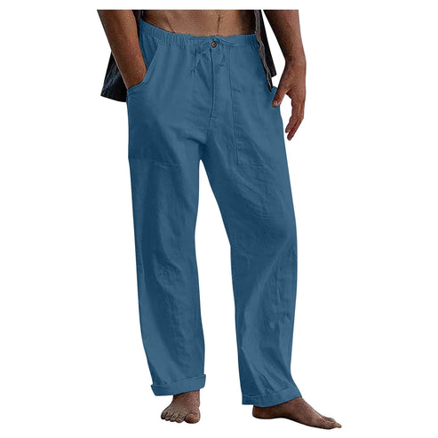 Herren Hose mit weiten Beinen Sommer Alltag