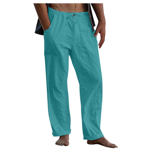 Herren Hose mit weiten Beinen Sommer Alltag
