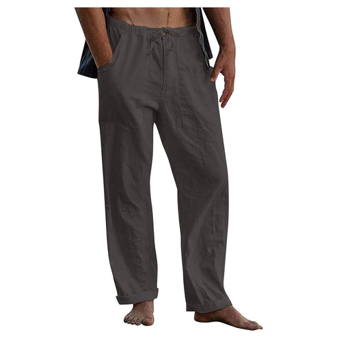 Herren Hose mit weiten Beinen Sommer Alltag
