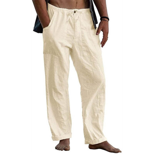 Herren Hose mit weiten Beinen Sommer Alltag