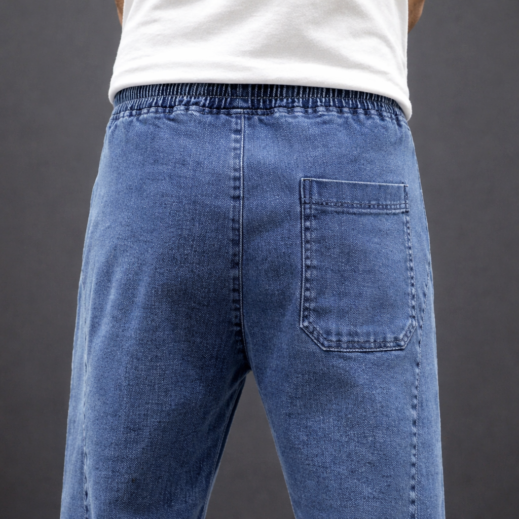 Herren Jogger Hose mit Kordel und schmalem Bein