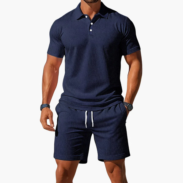 Herren Polo Set mit Shorts für den Alltag