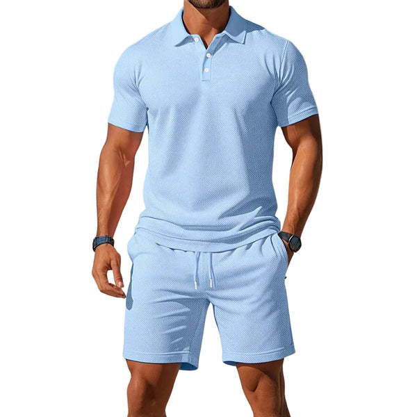 Herren Polo Set mit Shorts für den Alltag