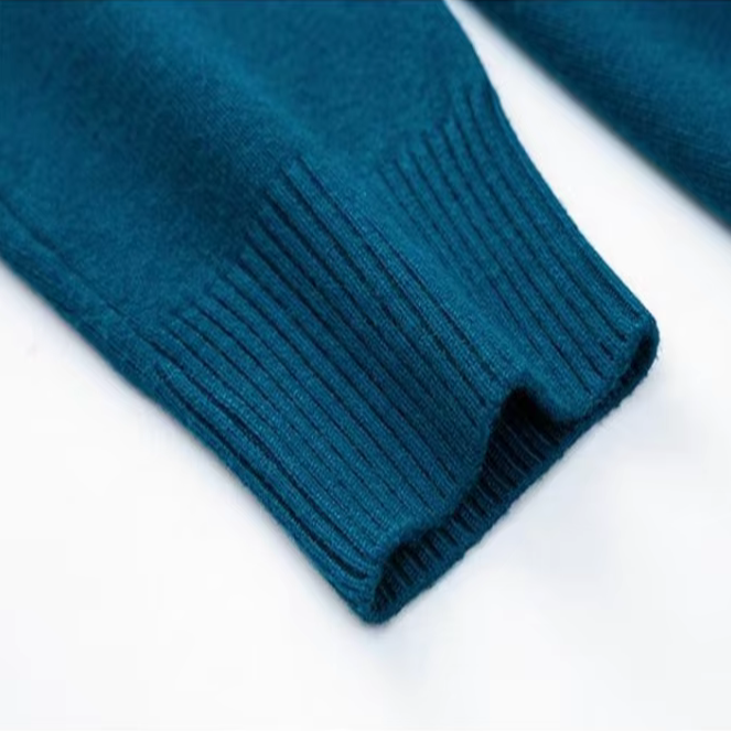 Herren Rollkragenpullover mit langen Ärmeln und hohem Kragen