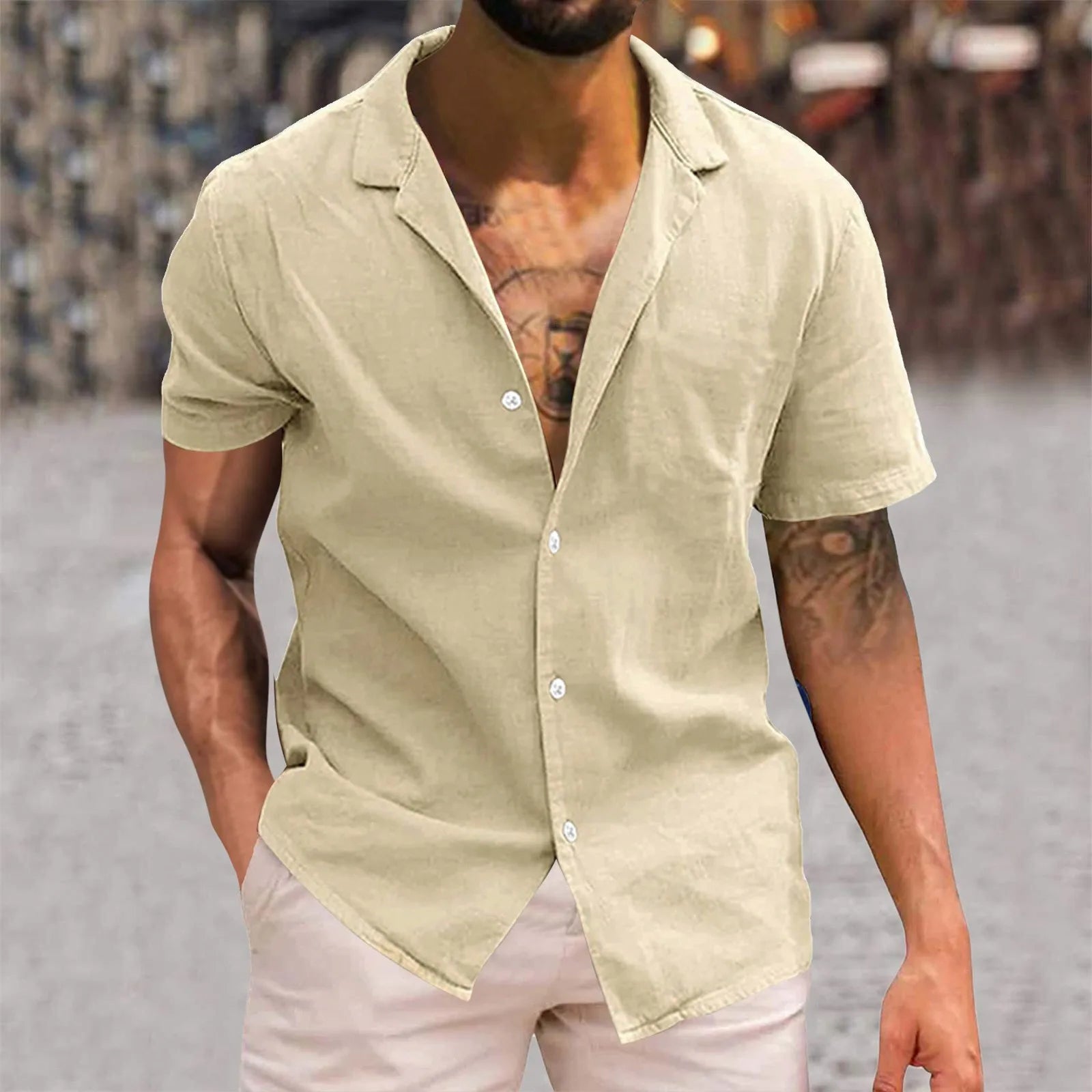 Herren Sommer Hemd mit zeitgemäßem Stil