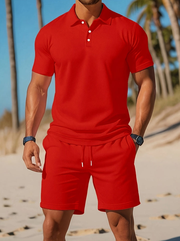 Herren Sommer Set mit Hemd und Shorts