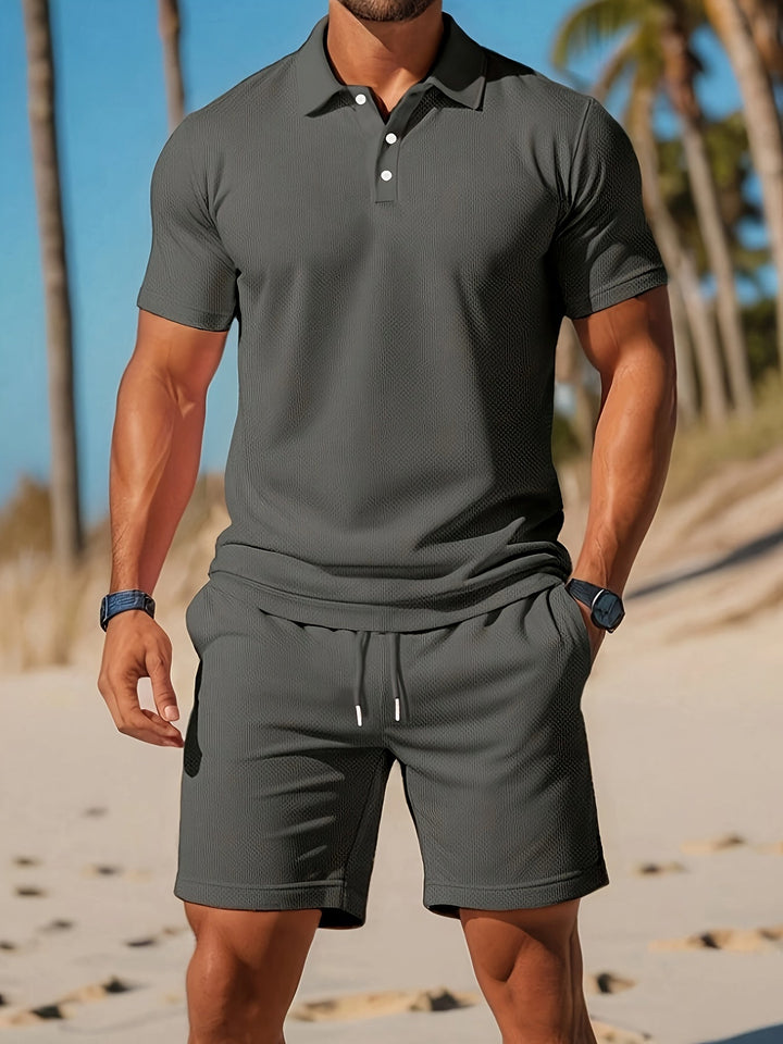 Herren Sommer Set mit Hemd und Shorts