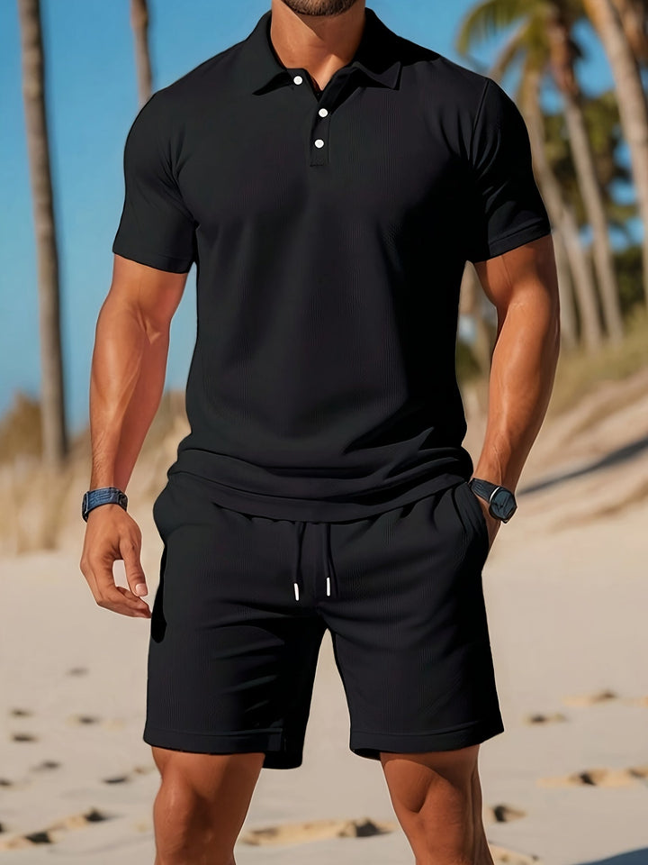 Herren Sommer Set mit Hemd und Shorts