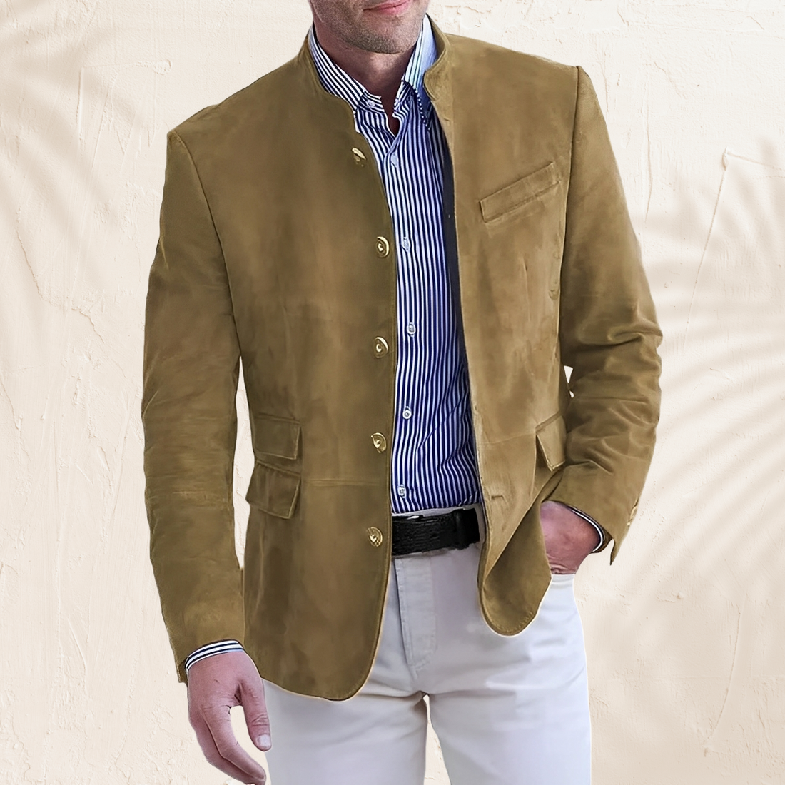 Herrenjacke mit klassischer Linie und moderner Form