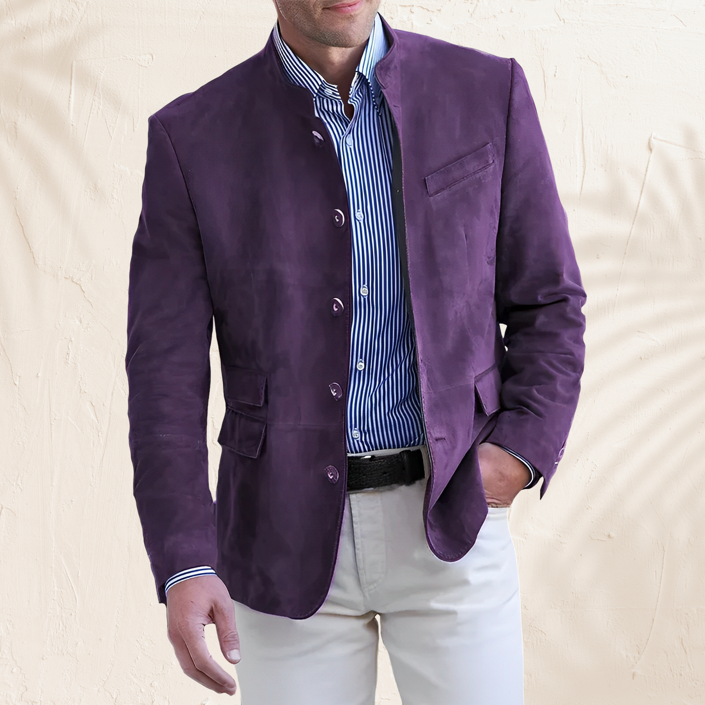 Herrenjacke mit klassischer Linie und moderner Form