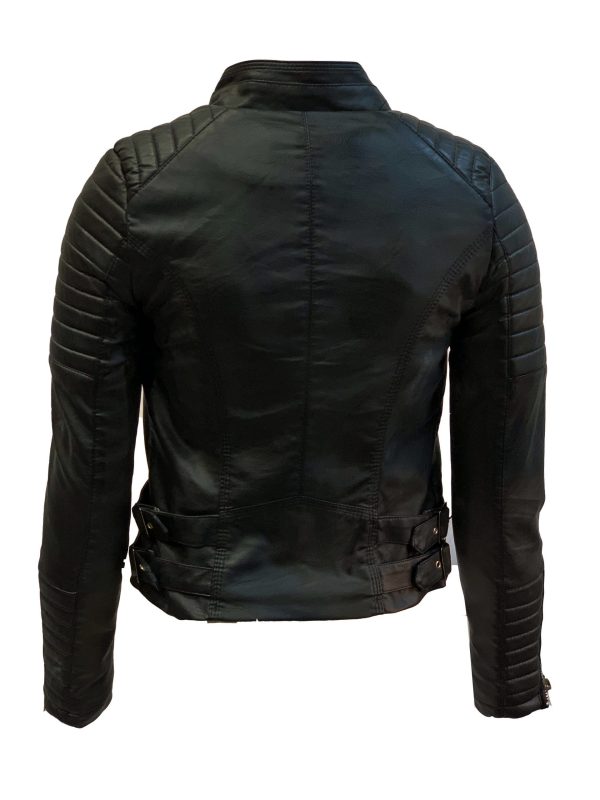 Kurze Damen Bikerjacke mit zeitgemäßer Form